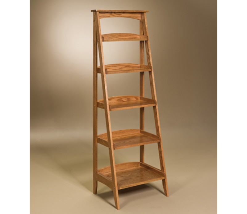 Solid Wood Amish Ladder Shelf