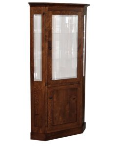 Corner Deluxe with Enclosed Base Curio