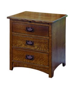 Empire Mission 3 Drawer Nightstand