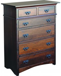 Old World Mission 6 Drawer Chest