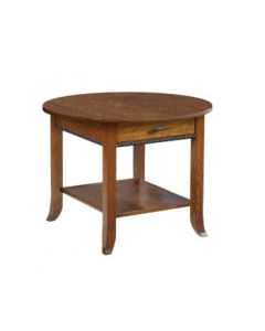 Cranberry Round End Table