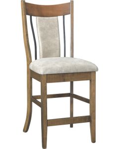 Eagle 24" Bar Chair With Iron & Fabric