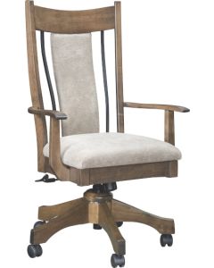Eagle Desk Chair With Iron & Fabric