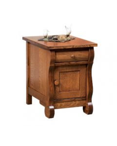 Old Classic Sleigh Enclosed End Table