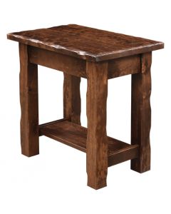 Hand Hewn Chairside Table