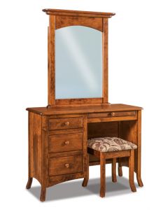 Carlisle 4 Drawer Vanity Dresser & Mirror W/ Bench