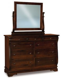 Chippewa Sleigh 9 Drawer Dresser & Mirror