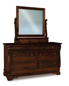Chippewa Sleigh 7 Drawer Dresser & Mirror