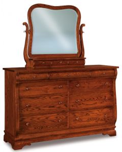 Chippewa Sleigh 9 Drawer Dresser & Mirror