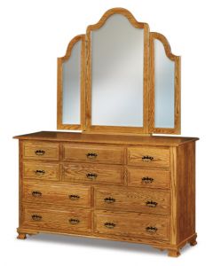 Heritage 10 Drawer Dresser & Mirror