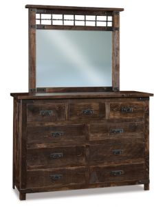 Ironwood 9 Drawer Dresser & Mirror