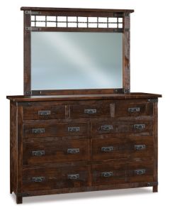 Ironwood 9 Drawer Dresser & Mirror