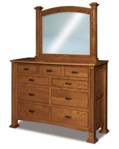 Lexington 9 Drawer Dresser & Mirror