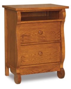 Old Classic Sleigh 2 Drawer Nightstand