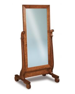 Old Classic Sleigh Beveled Cheval Mirror