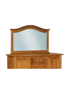 Shaker Beveled Arched Crown Top Chest Mirror