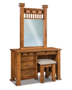 Sequoyah 4 Drawer Vanity Dresser & Mirror W/ Bench