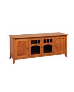 Old World Style Straight Wall TV Stand