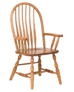 Bent Feather Bow Arm Chair