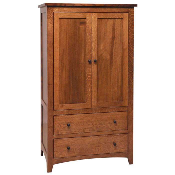 Barrs Mill Mission Style Armoire, Mission Style Armoire